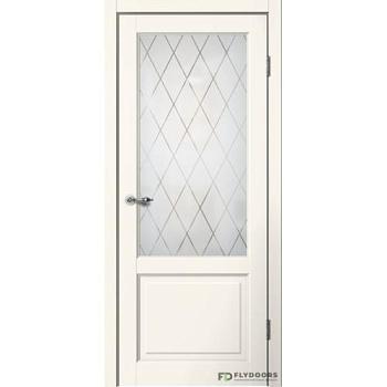 Полотно дверное Fly Doors CLASSIC С2 ваниль ПО 600мм; Сибирь Профиль