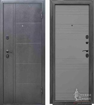 Дверь металлическая Форпост олимп 960х2050мм L серебристый антик/серый софт