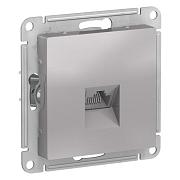 Розетка компьютерной ATLAS DESIGN RJ45 алюм. Schneider Electric, ATN000383