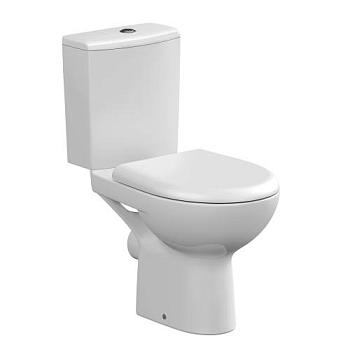 Унитаз компакт NATURE NEW CLEAN ON 011 3/5 белый, гор/выпуск, нижн/подвод, мех. слива 3/6л, сидение
