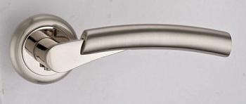 Ручка дверная раздельная Виола никель матовый/никель блестящий; DH 211-04 SN/NP