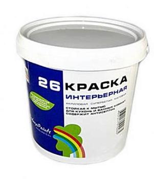 Краска ВД интерьерная моющаяся ВДАК 26 3,5 кг; РАДУГА