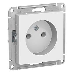Розетка электрическая Atlas Design с/у 1-ая белая б/з; Schneider Electric, ATN000141