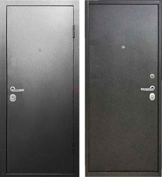 Дверь металлическая Стелс 860х2050мм R 1,2 мм антик серебро металл/металл
