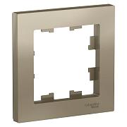 Рамка Atlas Design 1-постовая шампань; Schneider Electric, ATN000501