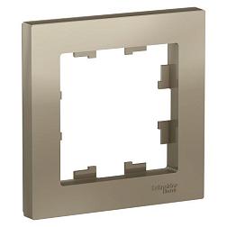 Рамка Atlas Design 1-постовая шампань; Schneider Electric, ATN000501