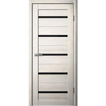 Полотно дверное Fly Doors 3D Микрофлекс L26 бьянко 700мм черное стекло; Сибирь Профиль