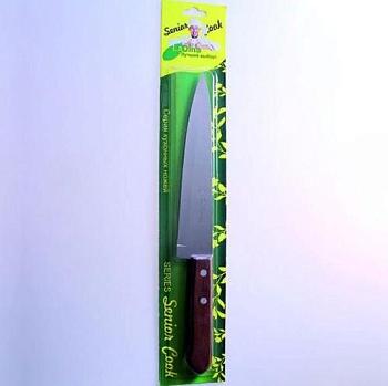 Нож кухонный нерж сталь 30,5 см дер ручка; LaDina, 20043, 1556