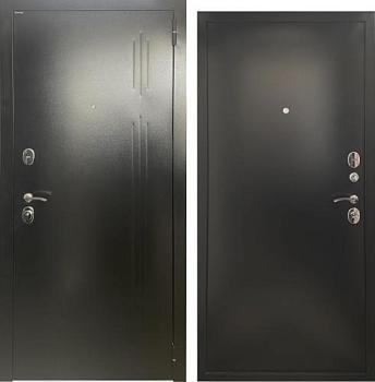 Дверь металлическая Бункер Мета М-118 860х2050мм R 1,2 мм антик медь металл/металл