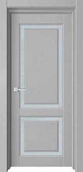 Полотно дверное ПВХ Софт SKY серый бархат 700мм стекло сатинат