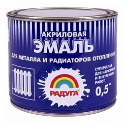 Эмаль для металла и радиаторов ВДАК 178 0,5 кг; РАДУГА