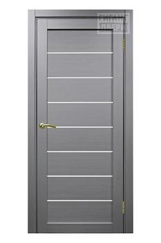 Полотно дверное Турин_508.12.90 эко-шпон серый-Панель/Мателюкс