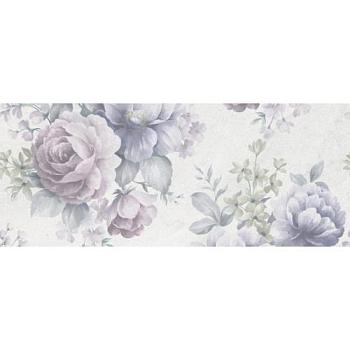 Плитка Декор GARDEN №2 серый цветы 20х50см 1,3кв.м. 13шт; Golden Tile, 6М2169