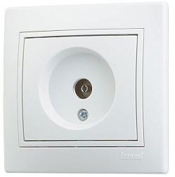Lezard Mira Розетка TV СП окон. бел/бел. 701-0202-130