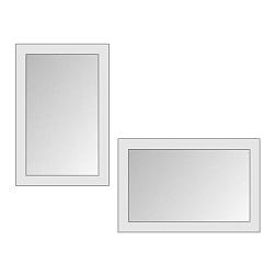 Зеркало для ванной комнаты прямоугольное настенное 760х500 мм дуб млечный; Радуга, РМ013522