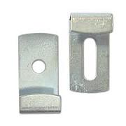 Набор для крепления зеркала белый цинк 2 шт