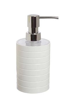 Дозатор для жидкого мыла настольный пластик белый Linea; 318-03