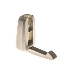 Крючок мебельный однорожковый матовый никель; KR 0380 SN