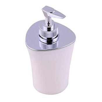Дозатор для жидкого мыла настольный пластик белый Wiki white; 355-03