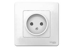 Розетка 1-м о/у BLANCA 16А 250В без шторок б/з белый Schneider Electric, SchE BLNRS000011