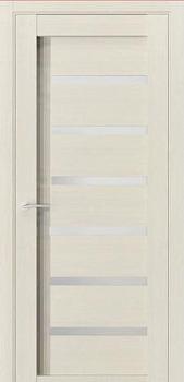 Полотно дверное ЧДК Q8 лиственница крем 600мм стекло сатинат белый