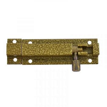 Шпингалет дверной накладной Нора-М 501-80 старая бронза 80 мм