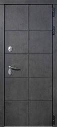 Дверь металлическая с терморазрывом Карэ 960х2050мм R 1,4мм черный муар/бетон графит