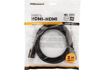 Кабель PROconnect HDMI - HDMI 2.0  3м Gold; 17-6105-6
