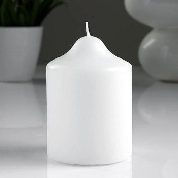 Свеча цилиндр 7х10 см белая; С-Л, 1245105
