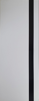 Полотно дверное Леском Royal-2 белый глянец 700мм стекло черное