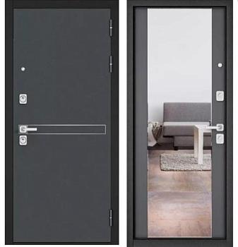 Дверь металлическая Мастино CITY PRIME D-4/164 960 R Черный муар/Оскуро/зеркало; Бульдорс