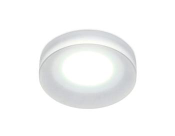 Светильник точечный 50Вт GU5.3 d-80х32мм белый/матовый; Ambrella, TN135 WH/FR