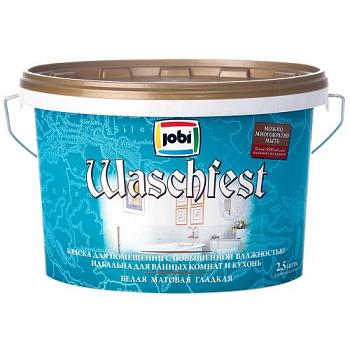 Краска в/д для ванных и кухонь JOBI WASCHFEST -20С° База С (2,5л) Декарт