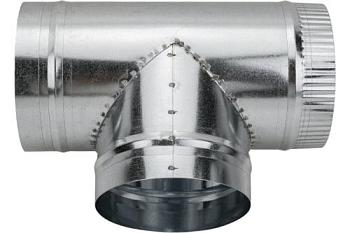 Тройник d 150 мм стальной оцинкованный, ТМ 150 Ц