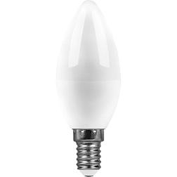 Лампа светодиодная SBC3713 13Вт 2700K 230В E14 C37 свеча; SAFFIT, 55163