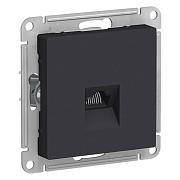 Розетка компьютерной ATLAS DESIGN RJ45 карбон Schneider Electric, ATN001083