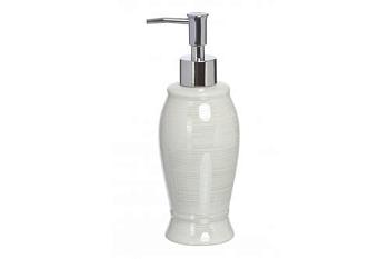 Дозатор для жидкого мыла настольный керамика белый Pearl; 405-03