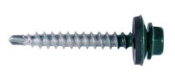 Саморез кровельный 4,8х50 зеленый мох RAL 6005 150 шт