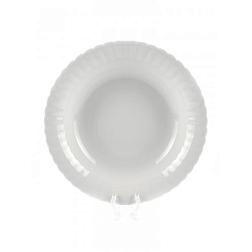 Тарелка глубокая 22,5 см Ивона фарфор белый; Crystalex, 0I01490
