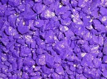 Щебень декоративный 15 кг фракция 5-15 мм цветной фиолетовый; РК-01-15-Ф