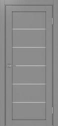 Полотно дверное Турин_506.12.90 эко-шпон серый-Панель/Мателюкс