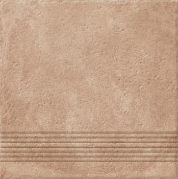 Керамогранит Carpet ступени темно-бежевый рельеф 29,8х29,8см 1,06 кв.м. 12шт; Cersanit, C-CP4A156D