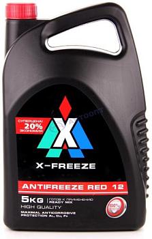 Антифриз красный X-Freeze RED G12/11 -40С° 5 кг