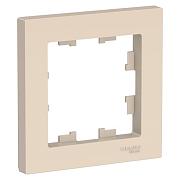 Рамка Atlas Design 1-постовая бежевая; Schneider Electric, ATN000201
