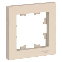 Рамка Atlas Design 1-постовая бежевая; Schneider Electric, ATN000201