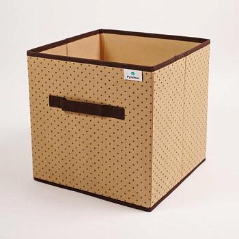 Коробка для хранения ГОРОХ 30x30x30 см ткань