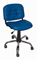 Кресло офисное ИЗО 5 Карта/голубое без подлокот