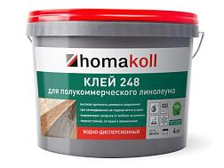 Клей для ПВХ покрытий 248 4 кг д/полукоммерческого линолеума; HOMAKOLL