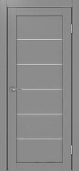 Полотно дверное Турин_506.12.90 эко-шпон серый-Панель/Мателюкс
