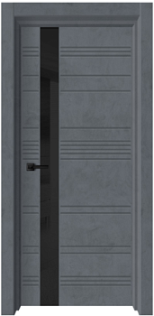 Полотно дверное ПВХ Торонто-2 бетон графит 600мм